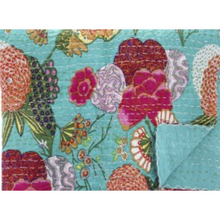 Load image into Gallery viewer, Kantha Blanket 60&quot;W x 90&quot;L
