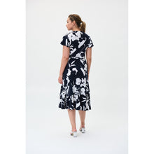 Load image into Gallery viewer, Floral Print Ruffled Faux-Wrap Dress
