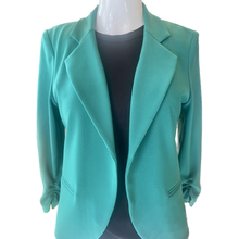 Load image into Gallery viewer, Knit Blazer with Gathered Sleeves

