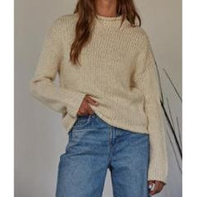 Load image into Gallery viewer, Rolled Neck Cotton Sweater
