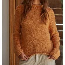 Rolled Neck Cotton Sweater