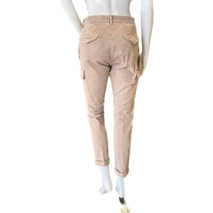 Brushed Cotton Cargo Pants with Pockets