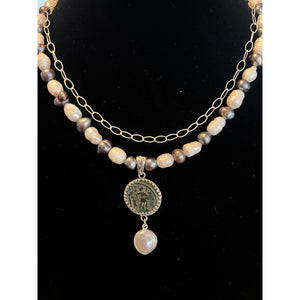 Shades of Grey Pearls Necklace