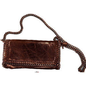 Larger Leather Chain Strap Handbag