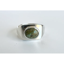 Load image into Gallery viewer, Natural Green Nevada Turquoise Ring
