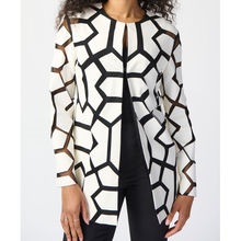 Load image into Gallery viewer, Laser-Cut Leatherette on Mesh Jacket
