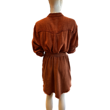 Load image into Gallery viewer, Gauzy Shacket Button-up Dress
