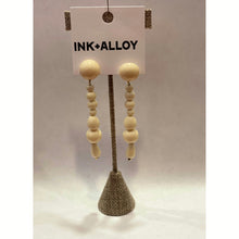 Load image into Gallery viewer, Long Drop Bead Post Earrings
