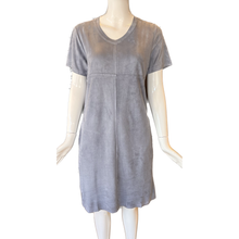 Load image into Gallery viewer, Faux Suede Short Sleeve Dress
