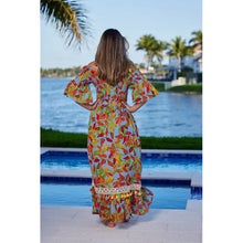 Load image into Gallery viewer, Multi-print, Off-shoulder, Smocked Party Dress
