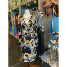 Load image into Gallery viewer, Long Sleeve Faux-Wrap Dress
