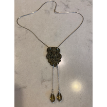 Load image into Gallery viewer, Medieval Buckle &amp; Crystals Heart Necklace

