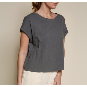 Short Sleeve Recycled Crop Cotton T
