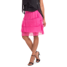 Load image into Gallery viewer, Short Silk Ruffle Skirt
