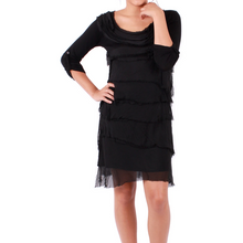 Load image into Gallery viewer, Long Sleeve Short Ruffle Dress
