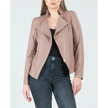 Load image into Gallery viewer, Faux Leather Zippered Jacket
