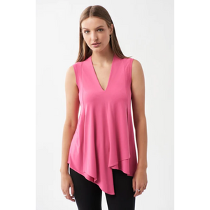 V-Neck Waterfall Sleeveless Top