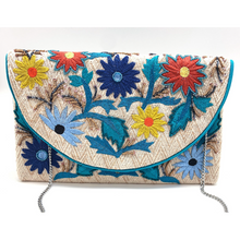 Load image into Gallery viewer, Beaded Envelope Clutch with Chain Strap

