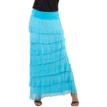 Load image into Gallery viewer, Silk Ruffle Maxi Skirt

