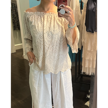 Load image into Gallery viewer, Cotton Eyelet Off-Shoulder Top
