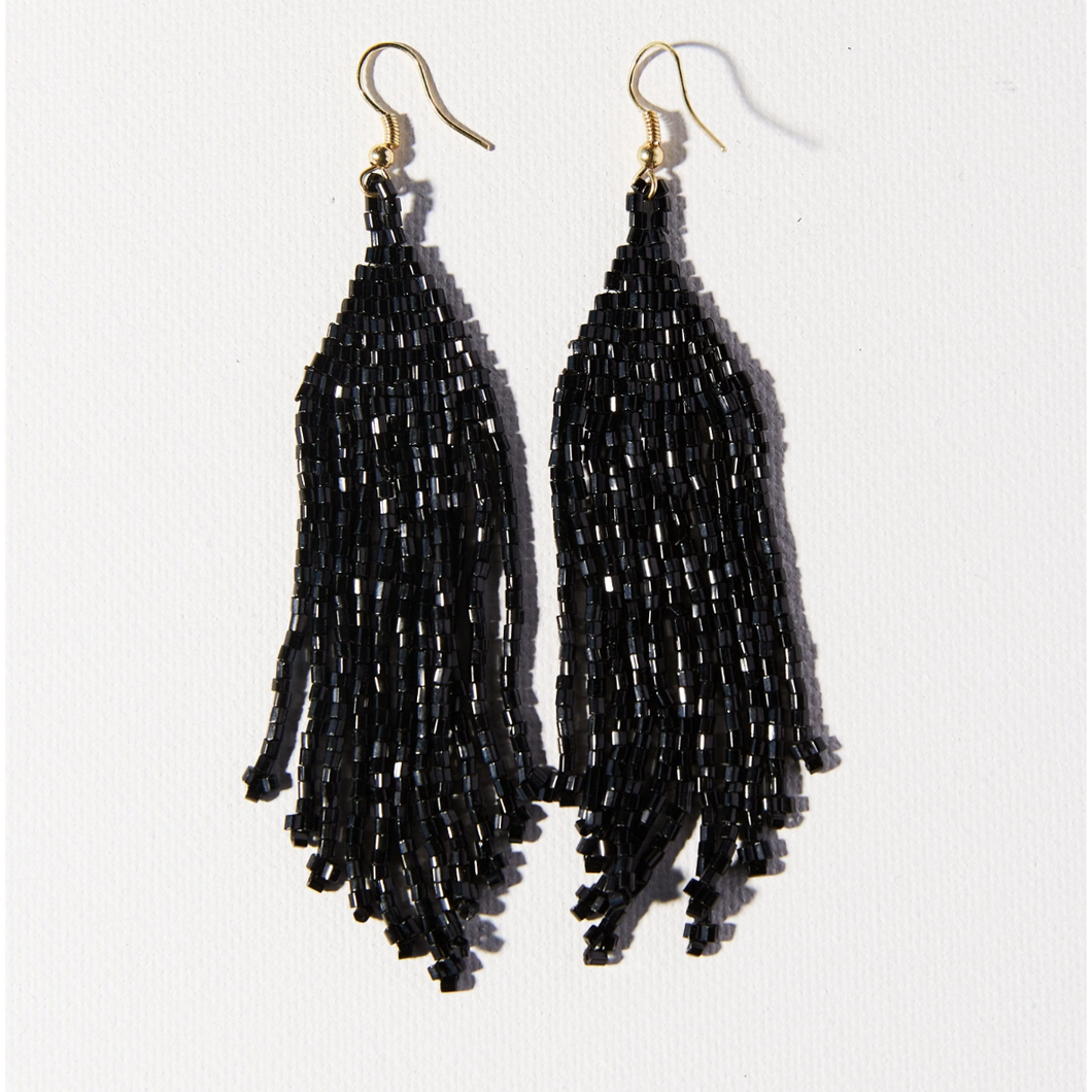 Iridescent Fringe Earrings 4.25