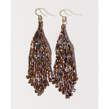 Load image into Gallery viewer, Iridescent Fringe Earrings 4.25&quot;
