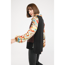 Load image into Gallery viewer, Faux Leather and Knit Pull-Over Vest
