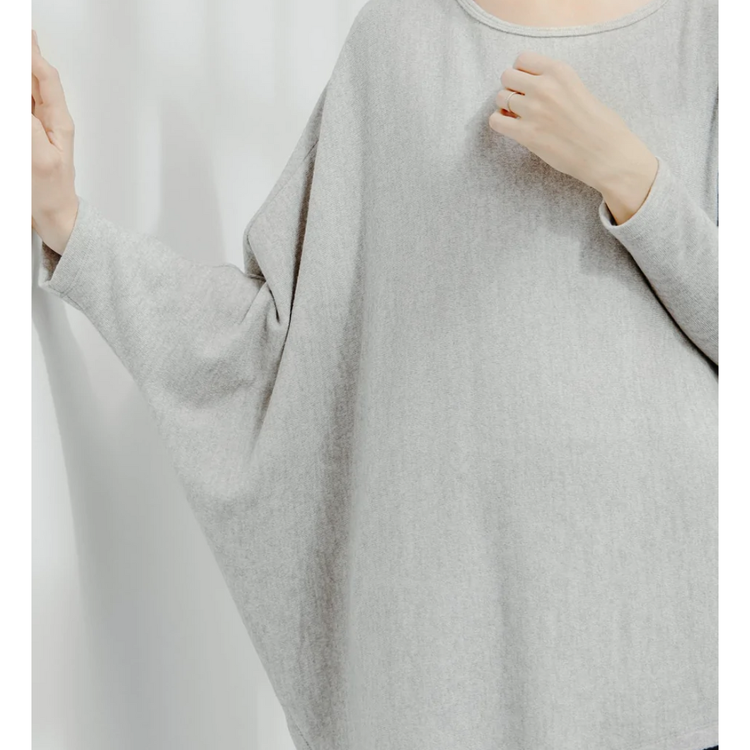 Poncho Sleeve Bow Sweater Top