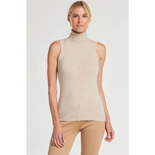Load image into Gallery viewer, Sleeveless Cashmere Turtleneck Sweater
