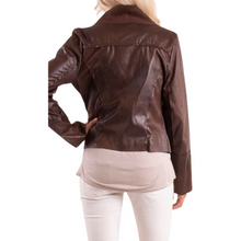 Load image into Gallery viewer, Open Vegan Leather Jacket
