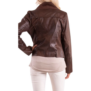 Open Vegan Leather Jacket