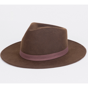 Rocker Brown Fine Felt Festival Style Hat