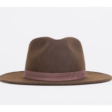 Load image into Gallery viewer, Rocker Brown Fine Felt Festival Style Hat
