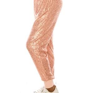 Sequin Pull-On Joggers
