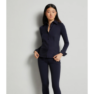 Poplin Button Front Shirt